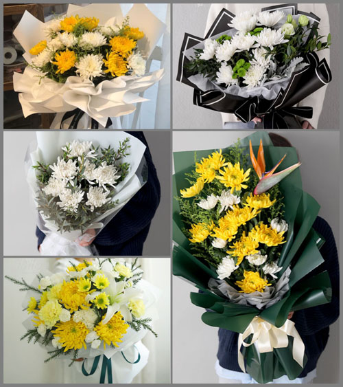 贵州六盘水盘县保基乡陆家寨村白事花束代送